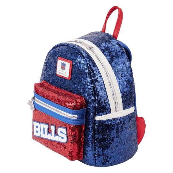 NWT Loungefly NFL Buffalo Bills Sequin Mini Backpack